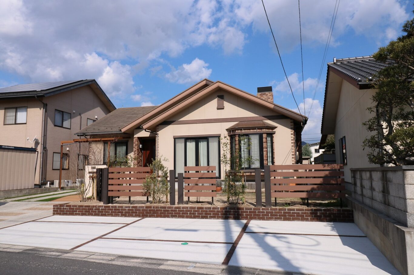 出雲市で庭じまい　庭木撤去後